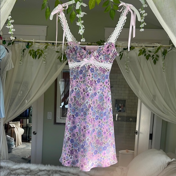 For Love And Lemons Floral Slip Dress - Picture 4 of 4